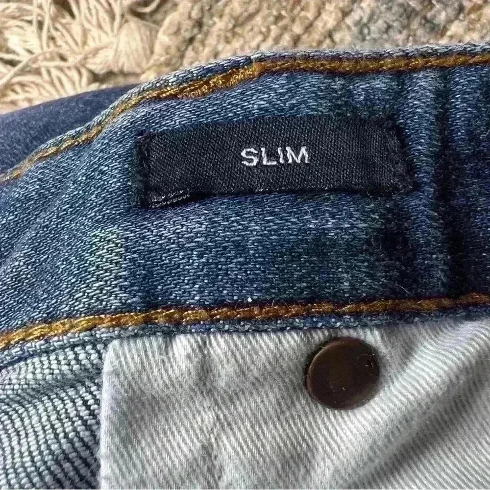 Five Four Men’s Blue Denim Montag Slim Straight Leg Denim Jeans Size 34 - Picture 11 of 16